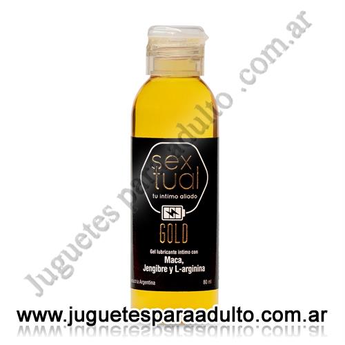 Aceites y lubricantes, Lubricantes Sextual, Gel estimulante con Jengibre y L-Arginina Gold 80ml